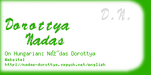 dorottya nadas business card